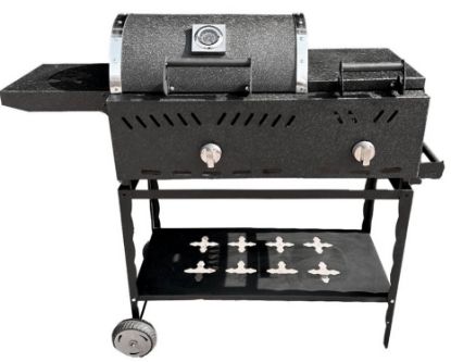 تصویر باربیکیو گازی زغالی با ترمومتر و پلوپز گازاکس پلاس مدل 8040